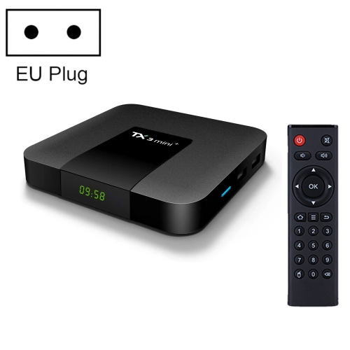 TX3 mini+ Android 11.0 Smart TV Box, четырехъядерный процессор Amlogic S905W2, память: 4 ГБ + 32 ГБ, 2,4 ГГц / 5 ГГц WiFi (EU Plug)