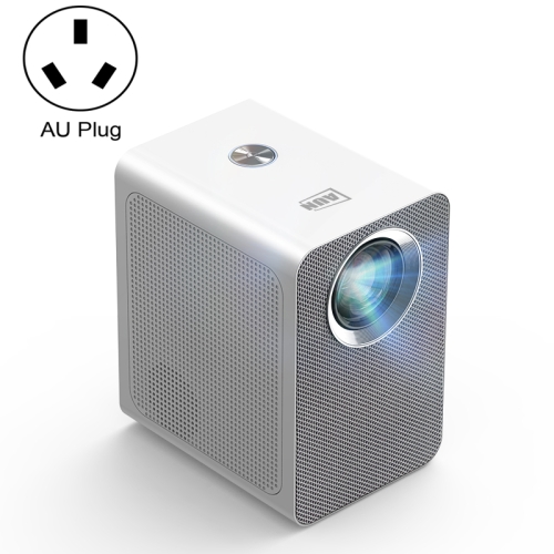 AUN ET50 4-дюймовый 180 люмен 1920x1080P Smart LED мини-проектор, тип штекера: штекер AU (белый)