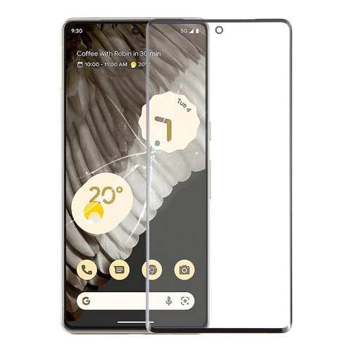 Для Google Pixel 7 Pro Внешний стеклянный объектив переднего экрана с оптически прозрачным клеем OCA