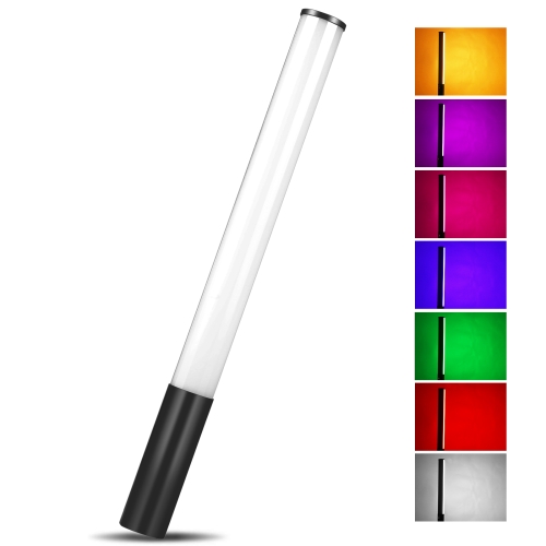 Карманный металлический корпус PULUZ 2500-9000K RGB Полноцветный заполняющий свет для красоты Ручной светодиодный светильник для фотосъемки на камеру