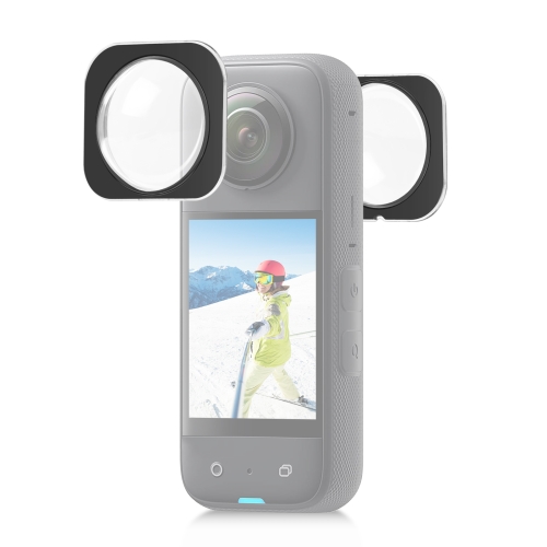 Для Insta360 X3 PULUZ Защитная крышка для объектива Оптическое стекло (черный)