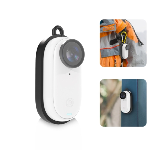 Для корпуса Insta360 GO 3 PULUZ Магнитная пластиковая защитная рама с карабином (черный)