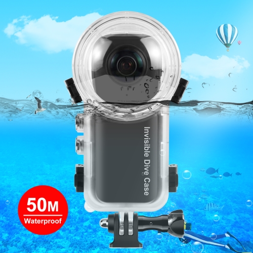 Невидимый чехол для дайвинга Insta360 X3 PULUZ, водонепроницаемый герметичный чехол 50 м (прозрачный)