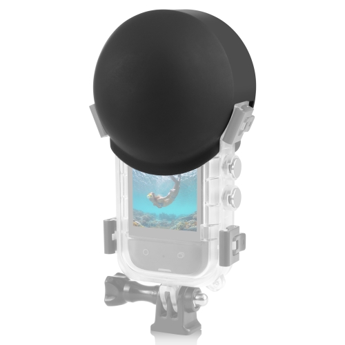 Для Insta360 X3 PULUZ Невидимый чехол для дайвинга Силиконовый защитный чехол для объектива (черный)