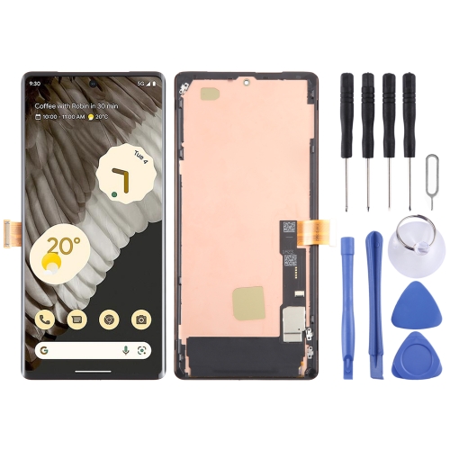Для Google Pixel 7 Pro GP4BC GE2AE OLED ЖК-экран дигитайзер в сборе с рамкой