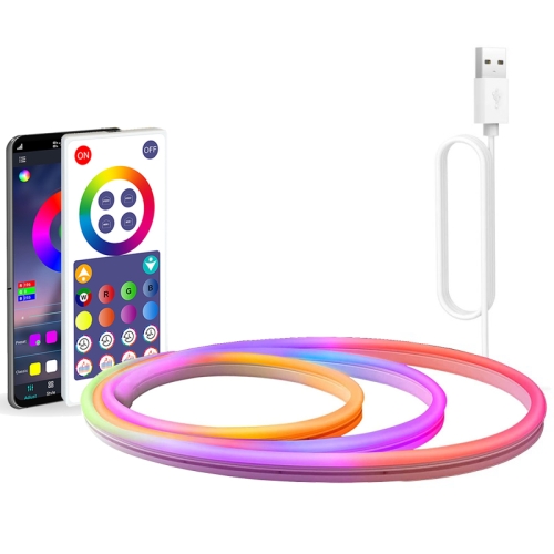 NH021 Водонепроницаемый 3м TUYA WIFI Music Sync RGB Neon Rope Light