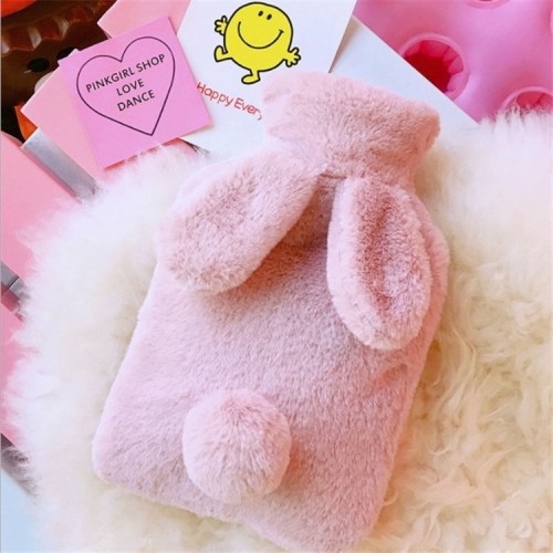 Сумка с подогревом воды из бутылки с горячей водой Cute Rabbit (розовый)