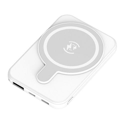 YM-461 5000mAh Mini Magnetic Power Bank Внешний аккумулятор PD 20W Беспроводная быстрая зарядка (белый)
