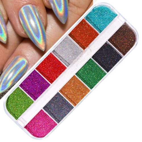2 PCS Nail Art Butterfly Laser Symphony Sequins, Спецификация: 17