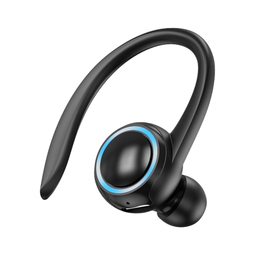 A1S Bluetooth Наушники, висит ухо Включение ИСТИННЫЙ ЗУЯННЫЙ Спортивный Спортивная гарнитура для одиноких ушей (черный)